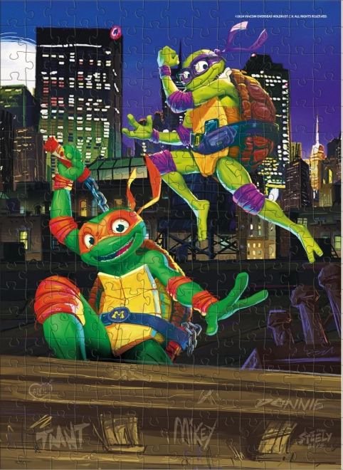 Puzzle DODO Želvy Ninja: Donatelo a Michelangelo 250 dílků