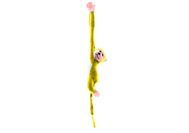 Plyšový maskot opice se zvukem žlutý 60 cm