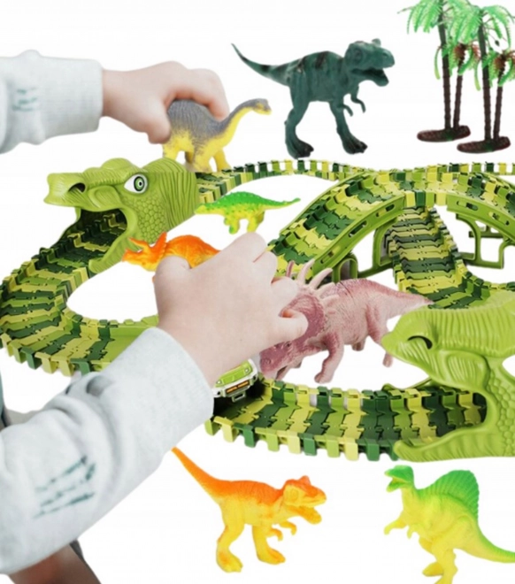 Dinosauří závodní dráha XXL 240 prvků