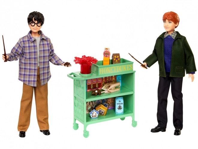 Harry Potter a Ron Weasley v Bradavickém vlaku - set panenek