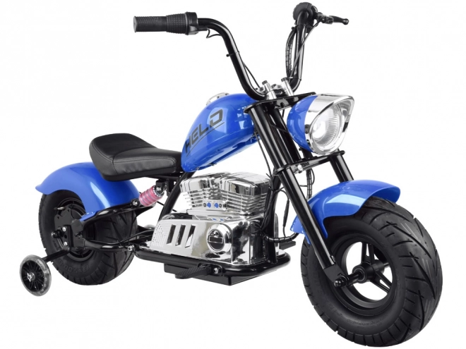 Elektrycký chopper motocykl pro děti – Modrá