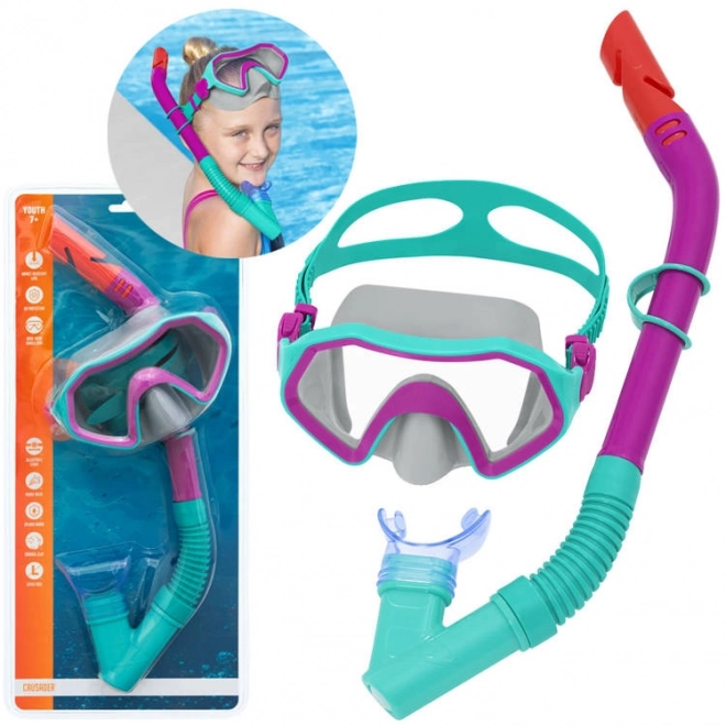Bestway potápěčská maska a šnorchl Hydro Swim – Červená