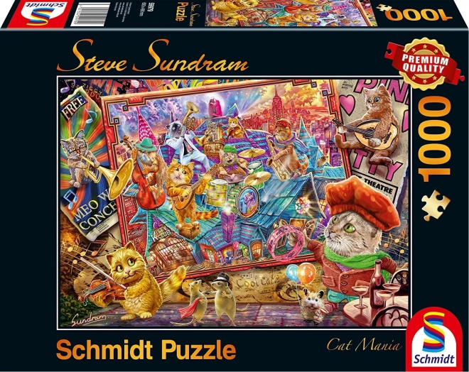 Schmidt Puzzle Kočičí mánie 1000 dílků