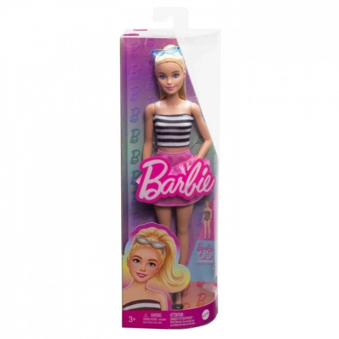 Barbie Fashionistas panenka v pruhovaném topu