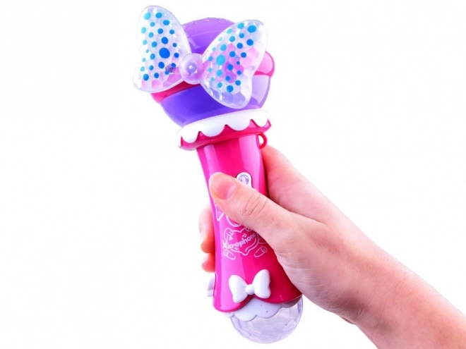 Karaoke mikrofon pro děti s nahráváním – Růžová