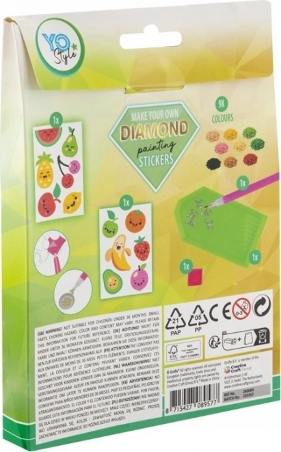 Výroba samolepek Diamond