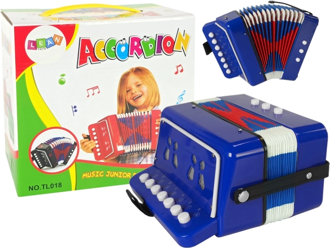 Dětský akordeon modrý
