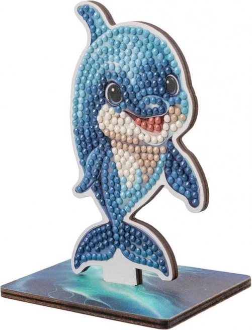 Diamantové malování CRYSTAL ART: Oceán - Delfín