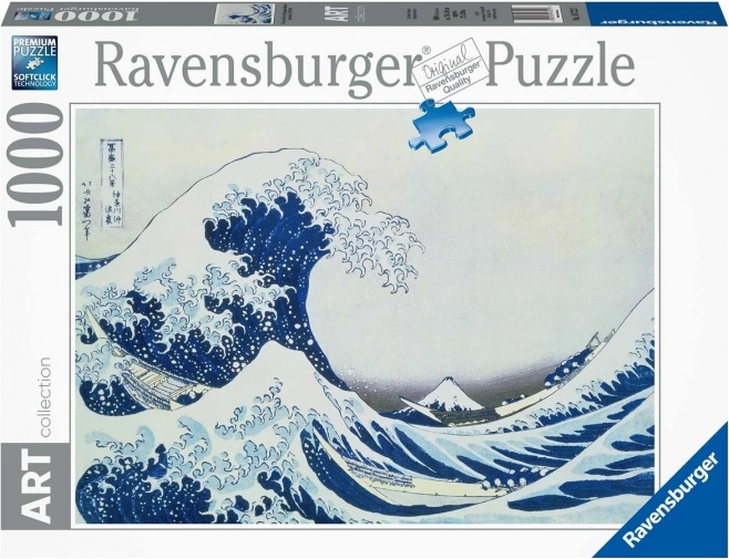 Puzzle 1000 dílků Velká vlna v Kanagawě RAVENSBURGER