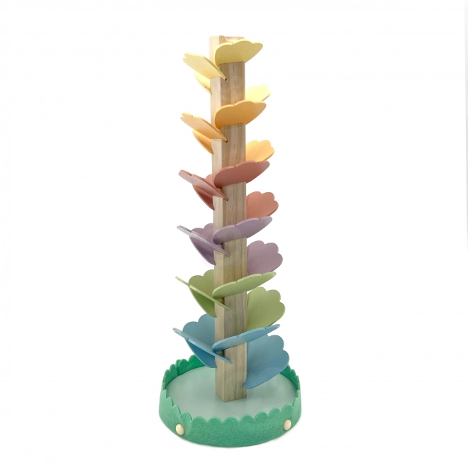Dřevěná spirálová věž Tooky Toy pro děti