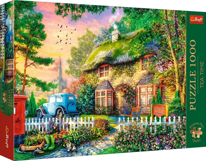 Puzzle 1000 dílků Kvalita Premium Plus Dům z kamenné linie