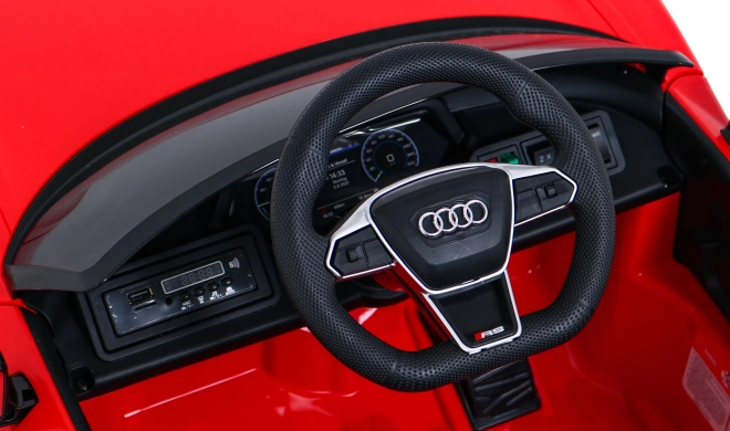 Audi RS E-Tron GT dětské elektrické auto s ovladačem a pohonem 4x4 – Červená