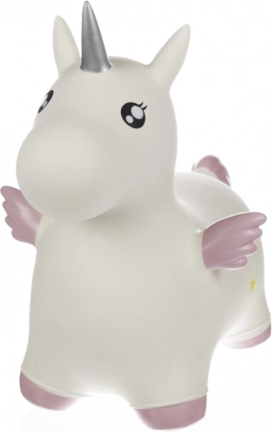 nafukovací hopsadlo skippy unicorn s křídly, bílá/růžová