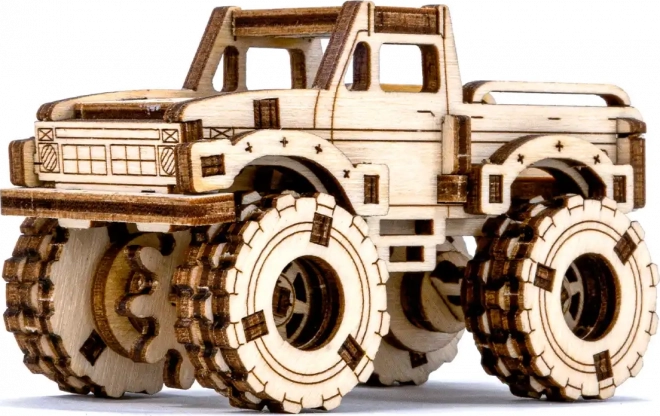 WOODEN CITY 3D puzzle Superfast Monster Truck 4
