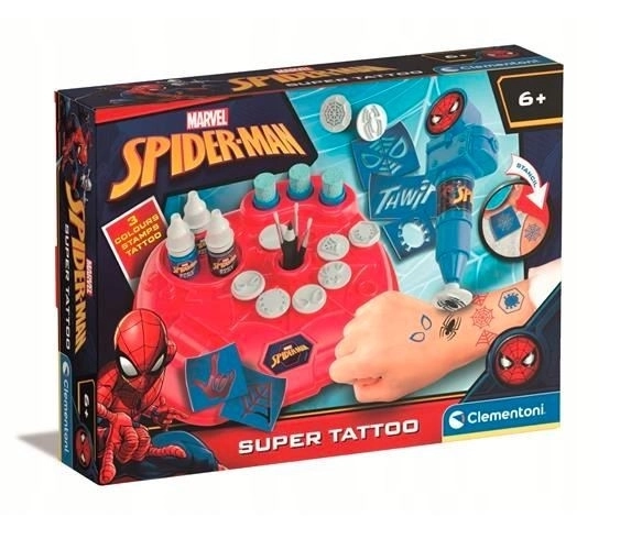 Kreativní sada k vytváření tetování Spider-Man Clementoni
