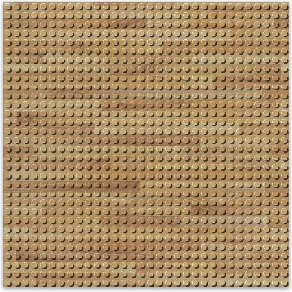 Designová podložka na stavění - dřevo 25,5 x 25,5 cm