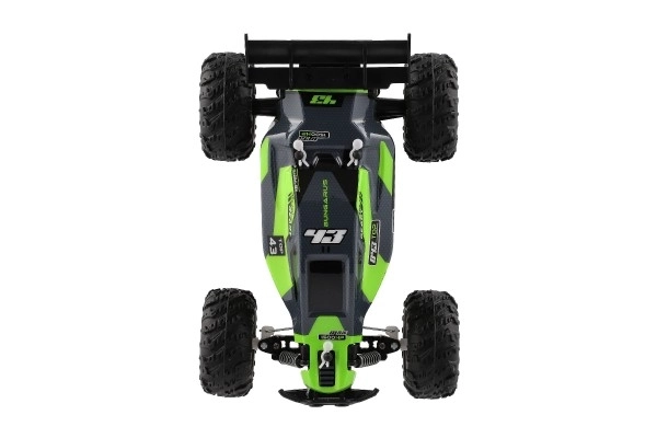 Auto RC Buggy rychlostní 2,4GHz plast 25cm na baterie v krabici 31x14x18cm – Zelené