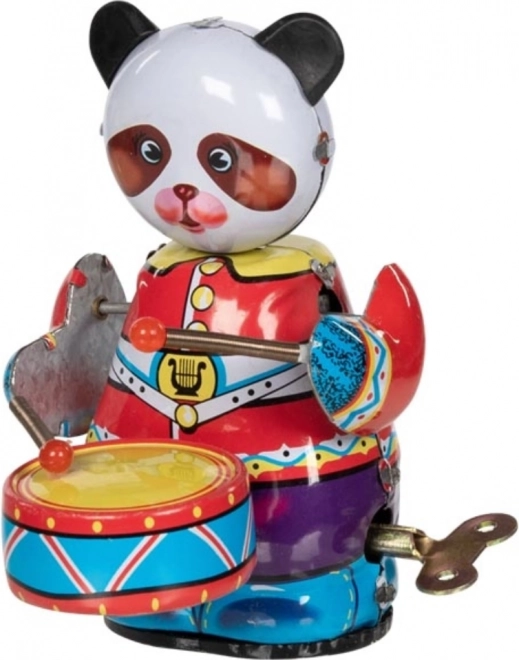 Kovová natahovací panda Goki