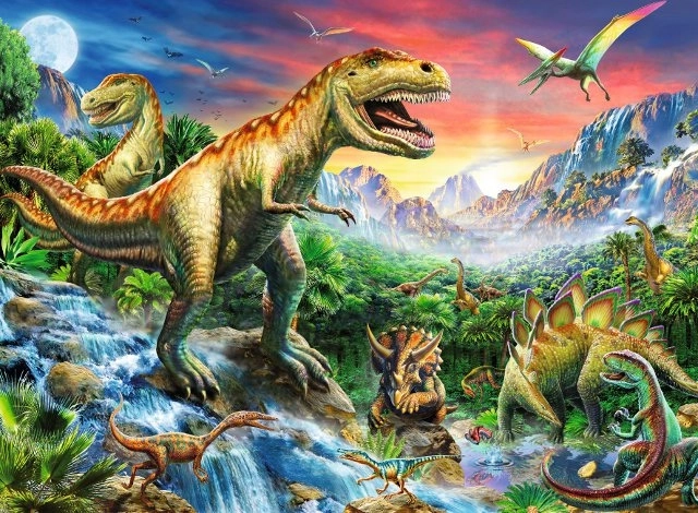 Ravensburger puzzle Dinosauří věk 100 dílků