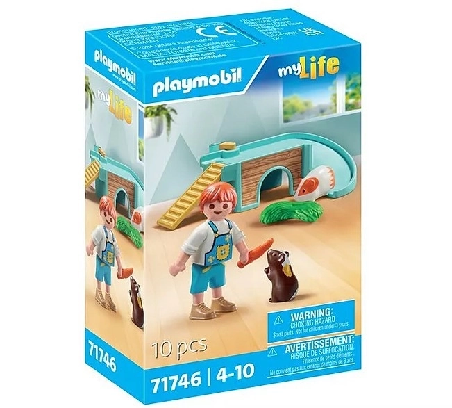 Sada s figurkami My Life chlapec s morčaty
