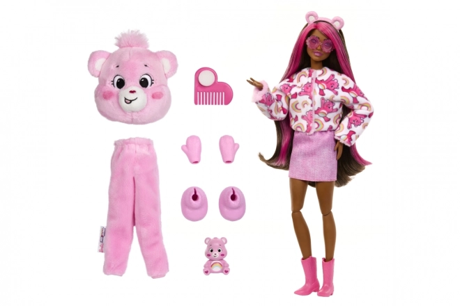 Brb cutie reveal barbie a starostliví medvídci - růžová
