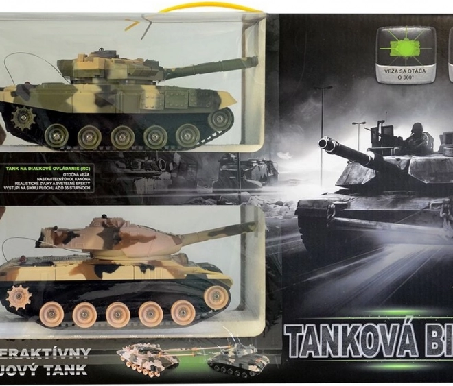 Tank na dálkové ovládání MaDe 2 ks s pojízdnými pásy