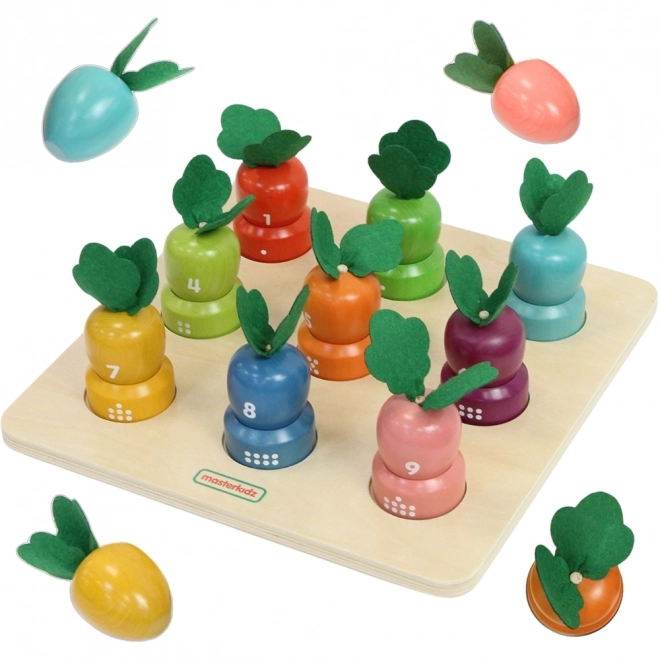 Edukativní tabule Zelenina Montessori