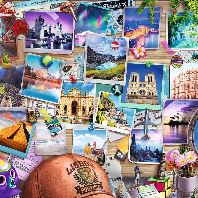 Puzzle TREFL Premium Plus Čajový Čas: Vzpomínky z Cest 500 Dílů