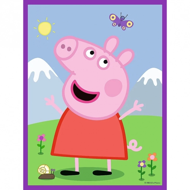 Skládačka Baby MAXI 2x10 Peppa Pig Veselý den