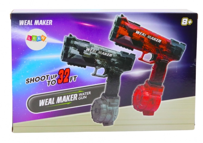 Elektrická automatická vodní pistole červená