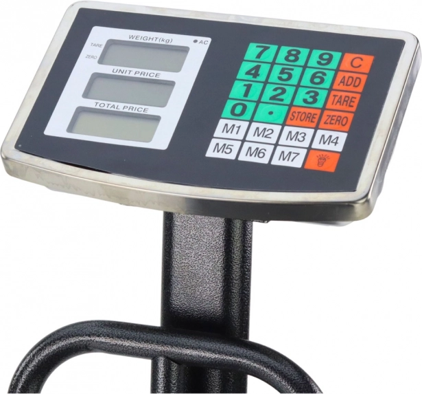 Elektronická platformová váha 200 kg s displejem LCD