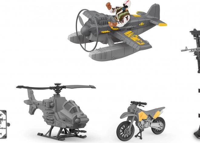 Vojenský set s letadlem 21cm