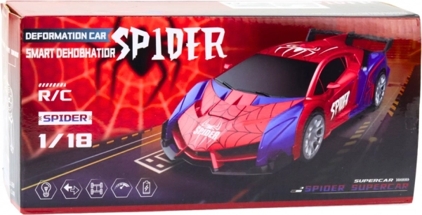 Závodní Auto a Robot Spider Dálkové Ovládání 2v1