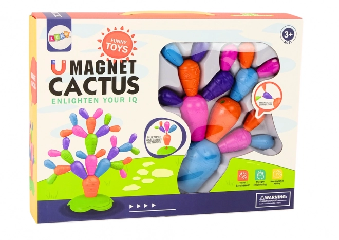 Magnetické stavební kostky kaktusů 16 kusů