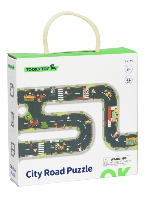 Tooky Toy Autopáska Puzzle