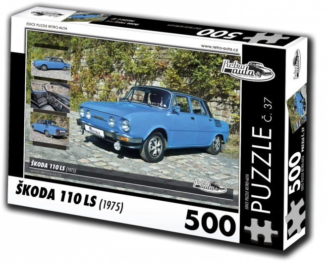 RETRO-AUTA Puzzle Škoda 110 LS 500 dílků