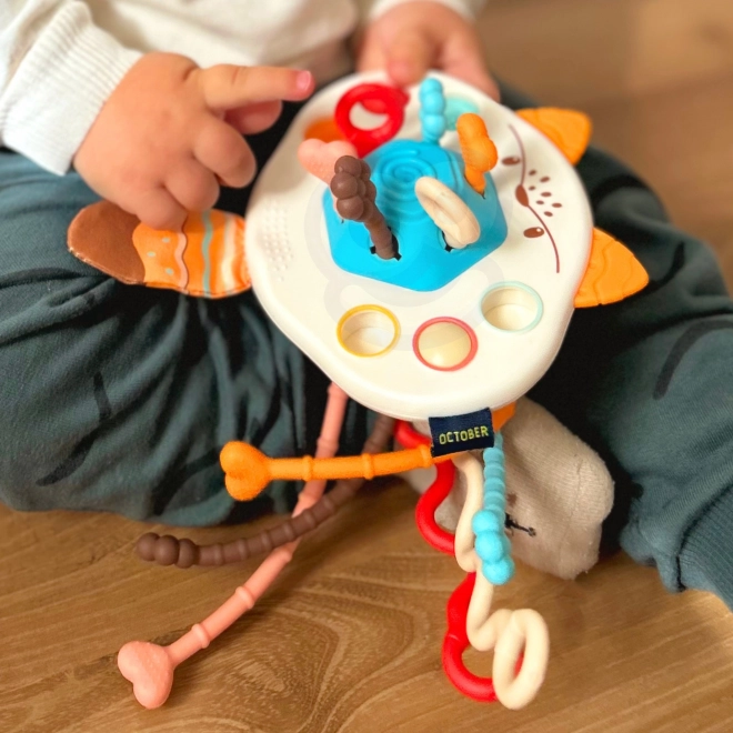 Sensoryční hračka liška Montessori pro miminka