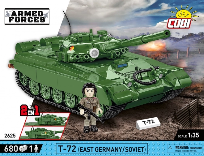 COBI 2625 Armed Forces T-72 (DDR/SOVIET), 1:35, 680 k, 1 f