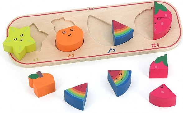 Vkládací Puzzle Učím se Počítat Ovoce Sarah Betz