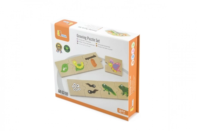 Dřevěné puzzle - evoluce