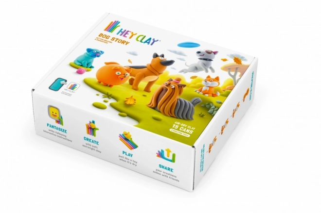 Hey Clay: Příběh psů - sada modelovacích hmot