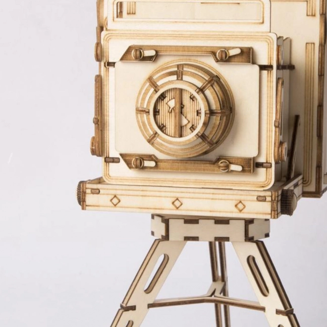 Dřevěné 3D puzzle Historický fotoaparát