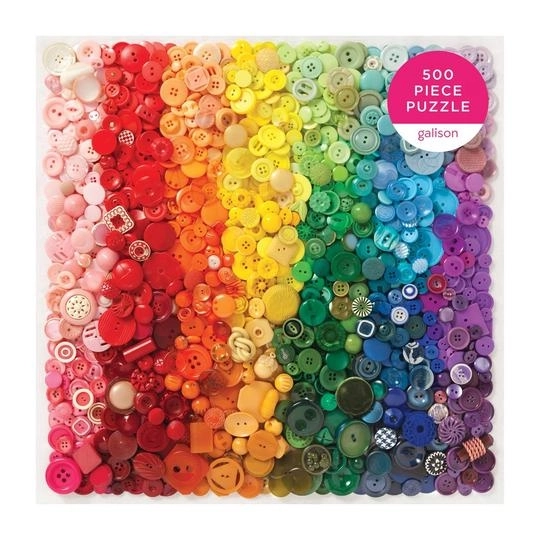 Puzzle duhové knoflíky 500 dílků