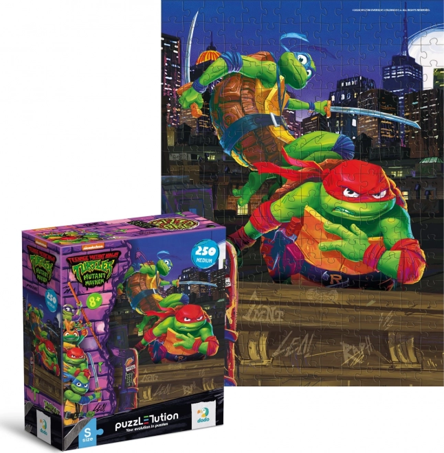 DODO Puzzle Želvy Ninja: Leonardo a Rafaelo 250 dílků