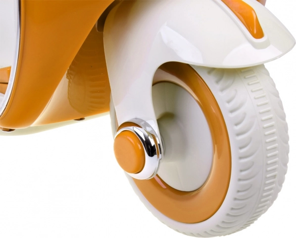 Klasický dětský elektrický skútr oranžový – Červená
