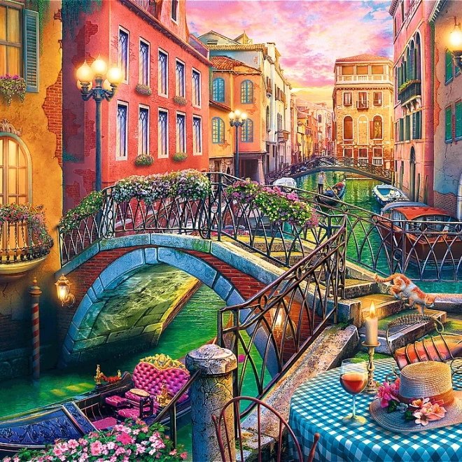 Puzzle Večer v Benátkách 3000 dílků