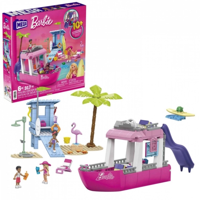 Mega construx Barbie Malibu loď snů