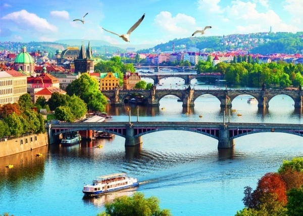 Puzzle 500 dílků Praha Trefl