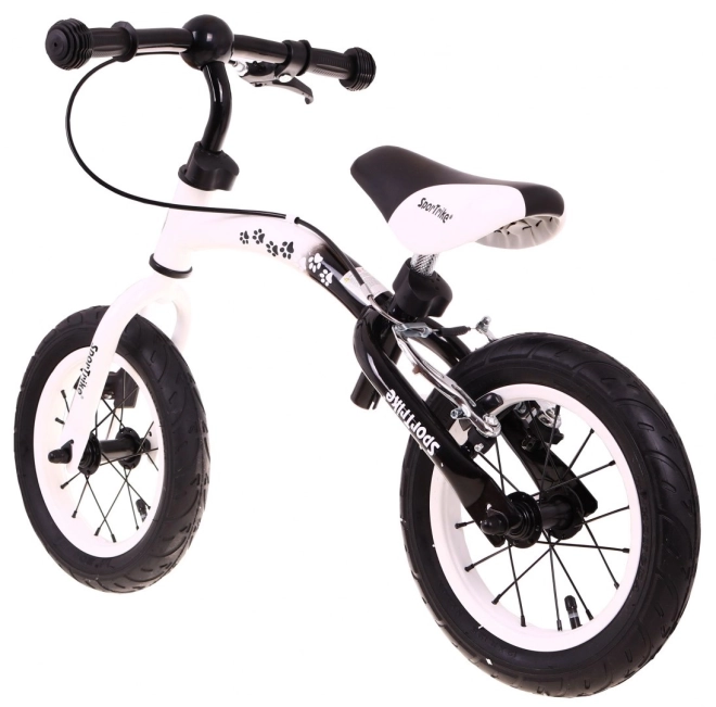 Dětské krosové kolo Boomerang SporTrike + variabilní uspořádání rámu – Bílé