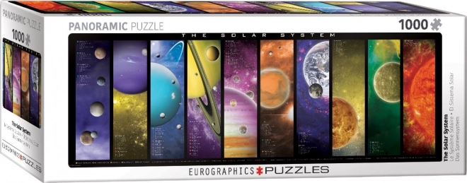 Panoramatické puzzle Sluneční soustava 1000 dílků EUROGRAPHICS